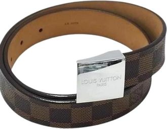 Louis Vuitton Pre-owned Plastic Riem - Heren - Vintage Accessoires - Bruin - ONE Size - Leer - Vintage