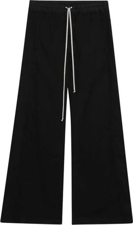 Rick Owens Broeken, Heren, Zwart, S, Katoen, Wide Pusher Pants