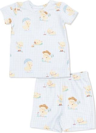Angel Dear Kids Spring Ducklings Shirt & Shorts Set in Green at Nordstrom, Size 12-18M
