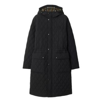 Burberry (WMNS) Burberry 25 Quilted Nylon Hooded Coat Black 81103251