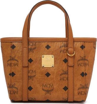 MCM Toni Top-Zip Shopper - Dames - Shoppers - Bruin - ONE Size - Katoen - Tassen