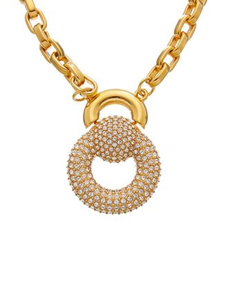 Oscar De La Renta Rhinestone Drop Necklace