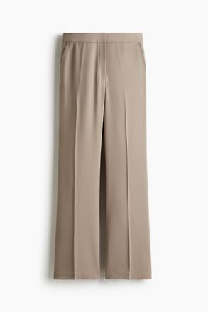H&M Hose mit geradem Bein und B&uuml;gelfalten - Beige