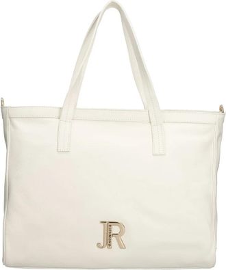 John Richmond Schoudertas Tote - Dames - Shoppers - Wit - ONE Size - Katoen - Tassen