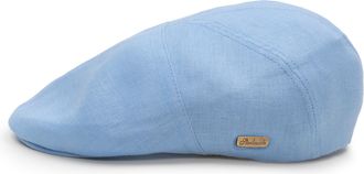 Sterkowski Ivy Five Cap | 100% Linen Flat for Men and Women Summer Caps Mens Fabric Sun Hats Trucker Vintage Breton Ireland 56 cm Light Blue