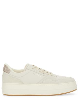 Hogan White Solid Sneakers