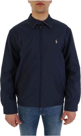 Ralph Lauren Bi-Swing Lichtgewicht Jas - Heren - Zomerjassen - Blauw - XL - Katoen - Jassen