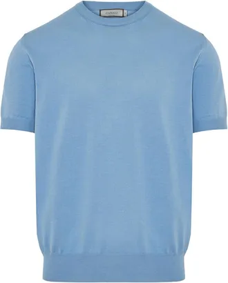 Canali cotton t-shirt - Blue