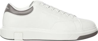 A|X Armani Exchange Lage leren sneakers - Heren - Schoenen - Wit - Maat: 40 EU Leer