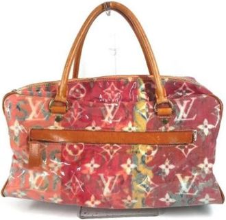 Louis Vuitton Tweedehands leren Louis Vuitton tassen - Dames - Vintage Handtas - Oranje - ONE Size - Leer - Vintage