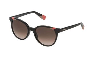 Furla Womens Sfu229 Sunglasses In Black/ Pink