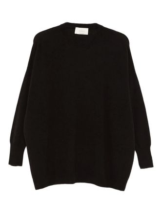 Vicolo crew-neck sweater - women - Wool/Cashmere - One Size - Brown