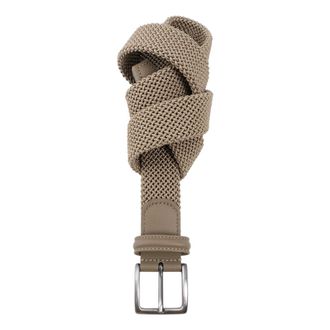 Anderson's Elastische Taric-riem - Heren - Accessoires - Beige - Maat: 90 CM