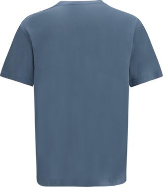 Kenzo Mens Signature Embroidered Cotton T-Shirt Anthracite T-Shirts And Polos