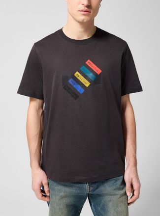Paul Smith Mens Coloured stripes T-shirt