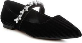 Rag & Co. Dresden Water Repellent Pointed Toe Flat in Black at Nordstrom Rack, Size 10