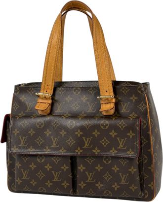 Louis Vuitton Brown Monogram Handbag Tote Bag (Pre-Owned)