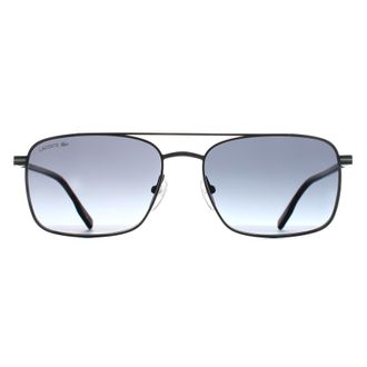Lacoste Rectangle Mens Gunmetal Blue Gradient L264S - Grey - One Size