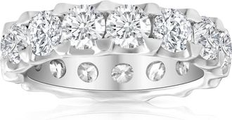 Pompeii3 5 Ct Moissanite Eternity Ring in 10k White, Yellow, or Rose Gold (F-G,VVS2)