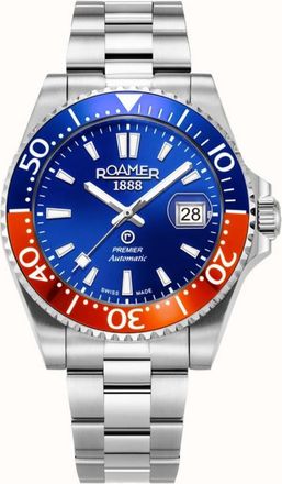 Roamer Premier Blue Dial Mens Watch 986983 41 45 20