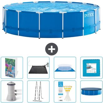 Intex Piscina Con Estructura Redonda - 457x122 Cm - 9-piezas S621