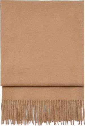 Mango Fringe Scarf in Medium Brown at Nordstrom