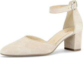Gabor Pumps met blokhak en bandje - Dames - Schoenen - Beige - Maat: 40 EU