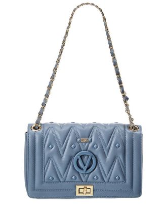 Mario Valentino Alice Diamond Leather Shoulder Bag