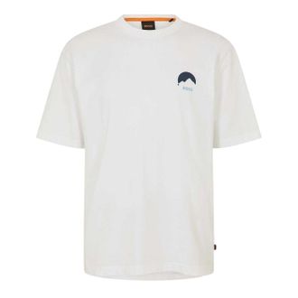 HUGO BOSS HBO Move T-shirt voor heren, standaardmodel (Wit)