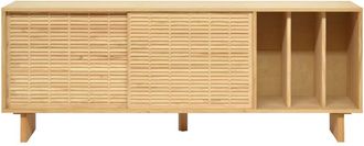 Naan Furniture Aparador de madera maciza natural con mallorquina 170 cm sin barnizar