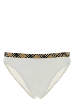 Burberry White Checks Swimwear