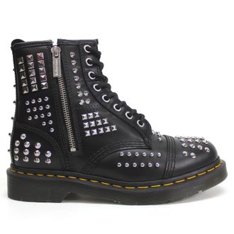 Dr. Martens 1460 Studded Zip Atlas Leather Unisex Ankle Boots - Black - Size:UK 6.5