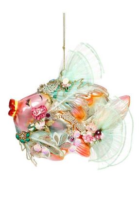 Mark Roberts Jewel of the Sea Fish Ornament, Pink in Medium Pink at Nordstrom