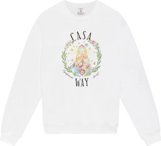 Casablanca Sweatshirts - Heren - Sweatshirts - Wit - M - Hoodies & sweatvesten