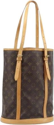 Louis Vuitton Pre-owned Bucket Bags, female, Brown, Size: ONE SIZE Pre-owned Monogram Canvas Bucket Bag