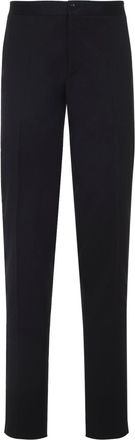 Canali Black Tuxedo Wool Pants-Uomo
