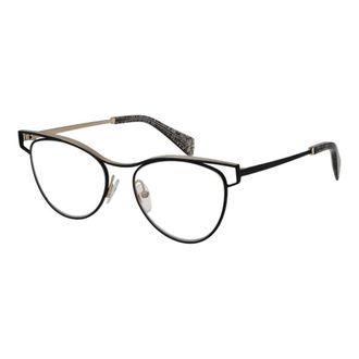 Yohji Yamamoto Glasses, female, Black, Size: ONE SIZE Cat Eye Metal Frame