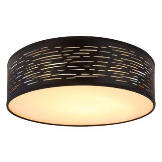 Globo Lighting plafoniera - Tunno - nero - metallo - &Oslash; 38cm - LED