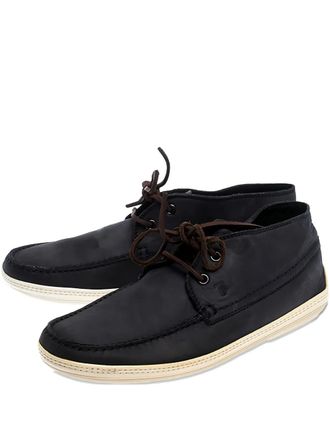 Tod's suede lace-up derby shoes - men - Nubuck Leather/Rubber/Leather - 41.5 - Blue