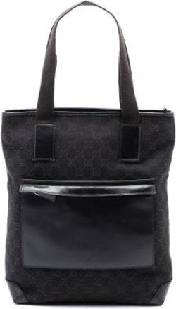 Gucci Pre-owned Denim Tote - Dames - Vintage Shopper - Bruin - ONE Size - Denim - Vintage