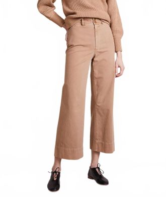 Apiece Apart Merida Cropped Pants In Camel