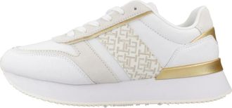 Tommy Hilfiger Lux Monogram Runner - Shoes - Mujer - Blanco - 40 EU