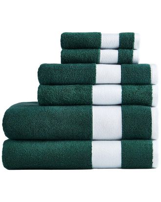 Lacoste Sport Stripe Cotton 6Pc Luxury Towel Set