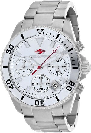 Seapro Mens Scuba 200 Chrono Silver Round 43mm