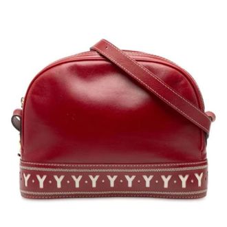 Saint Laurent Pre-owned Cross Body Bags, female, Red, Size: ONE SIZE Pre-owned Leather Cross Body Bag
