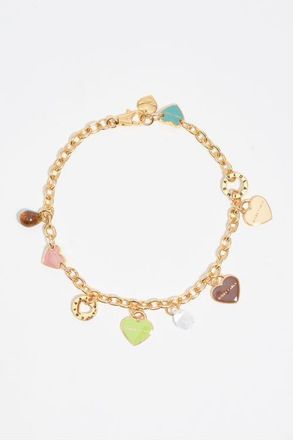 Bimba & Lola Heart Logos Chain Necklace in Lime at Nordstrom