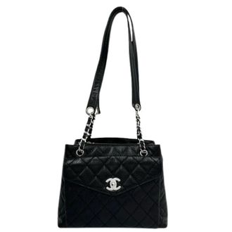 Chanel Pre-owned Matelasse Caviar Tote Bag - Dames - Pre-owned - Zwart - Maat: ONE Size Leer