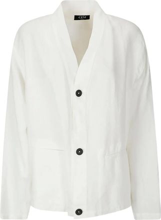 Cini Giacca in lino - Bianco