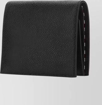 Thom Browne textured leather bi-fold wallet