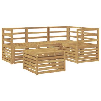 vidaXL Conjunto De Sof&aacute;s De Exterior 5 Pcs Blanco 59 X 59 X 37 Cm Vidaxl